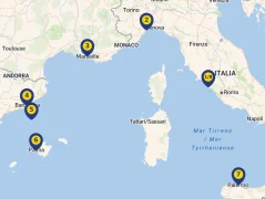 Mapa plavby