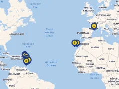 Mapa plavby