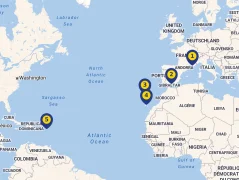 Mapa plavby