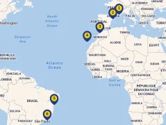 Mapa plavby